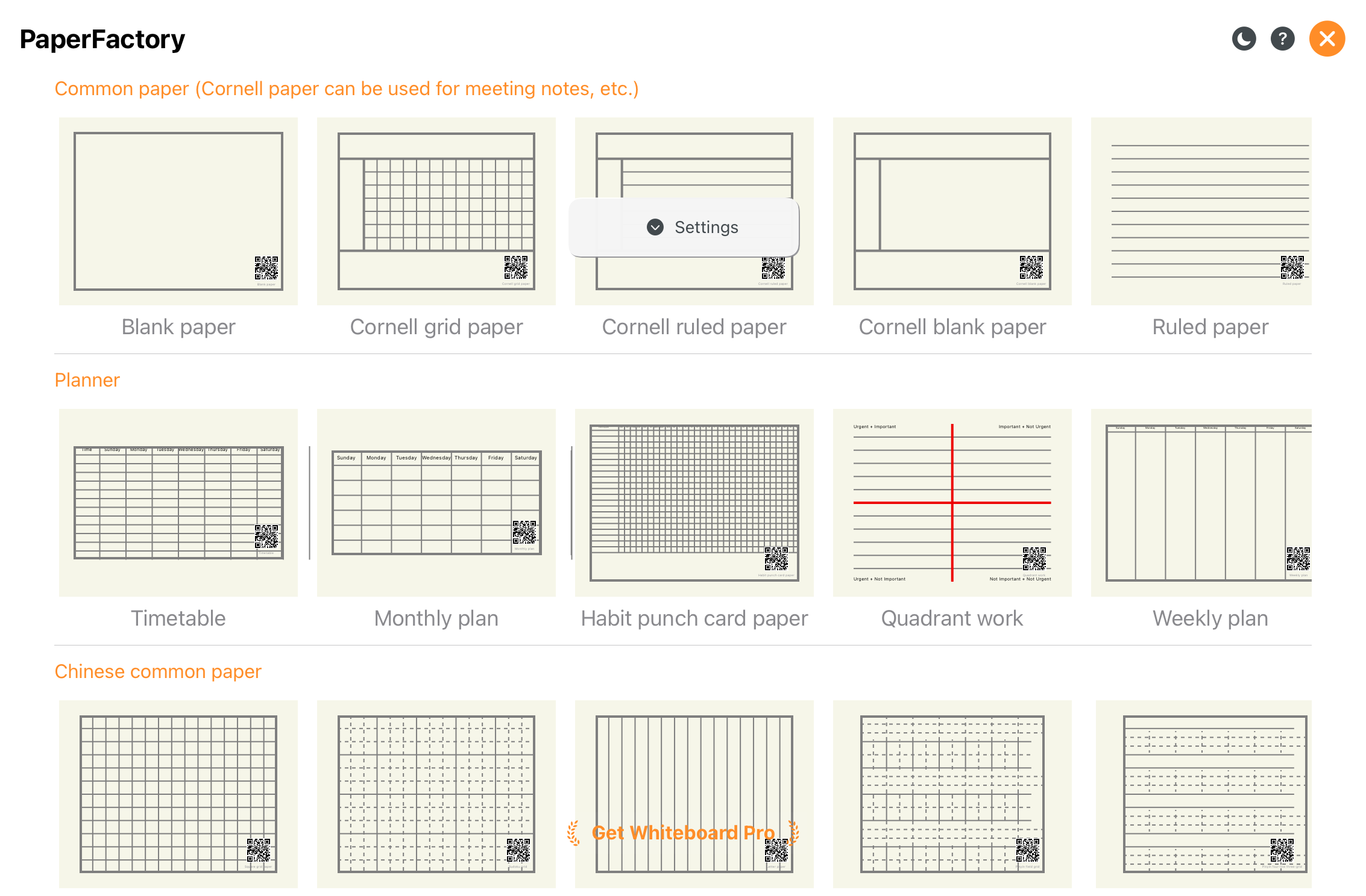 Paper Formats